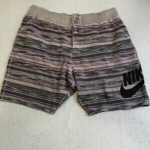 Vtg Nike Buttonfly Shorts Mens 3XL Aztec Board Stretch Waist Cotton Retro Skater